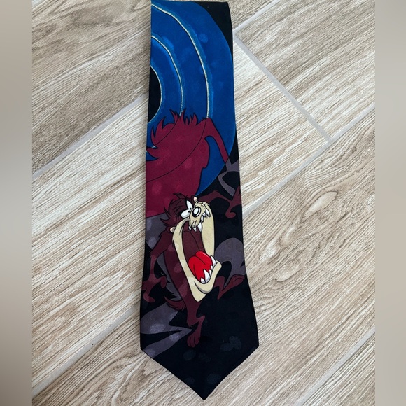 Vintage Looney Tunes Tie Taz‎ Tazmanian Devil 1994 - Picture 1 of 4